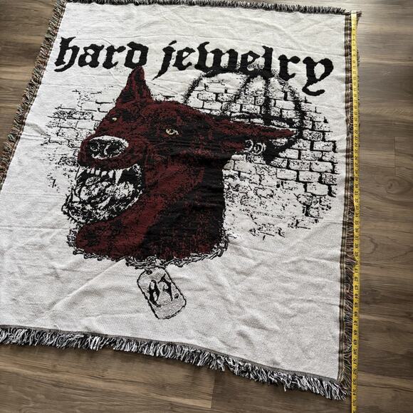 Hard Jewelry Tapestry Throw Blanket 7 Year Anniversary Hell Hound 54" x 48" - Picture 4 of 5